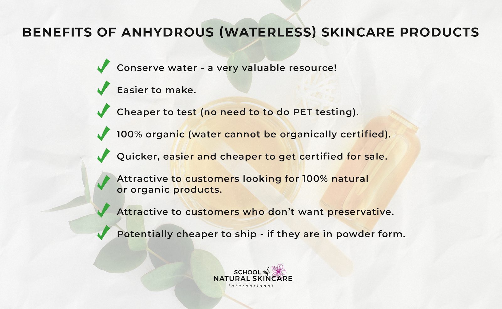 Waterless skincare products: what they are and why to make them Skincare Formulation