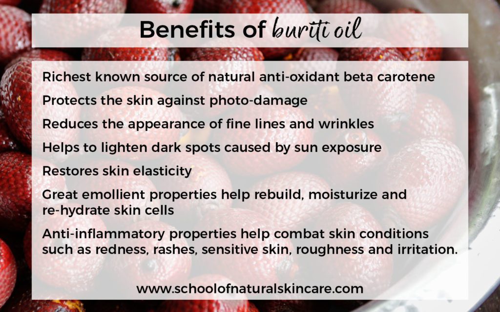 Benefits of buriti oil for skincare Natural Skincare Ingredients