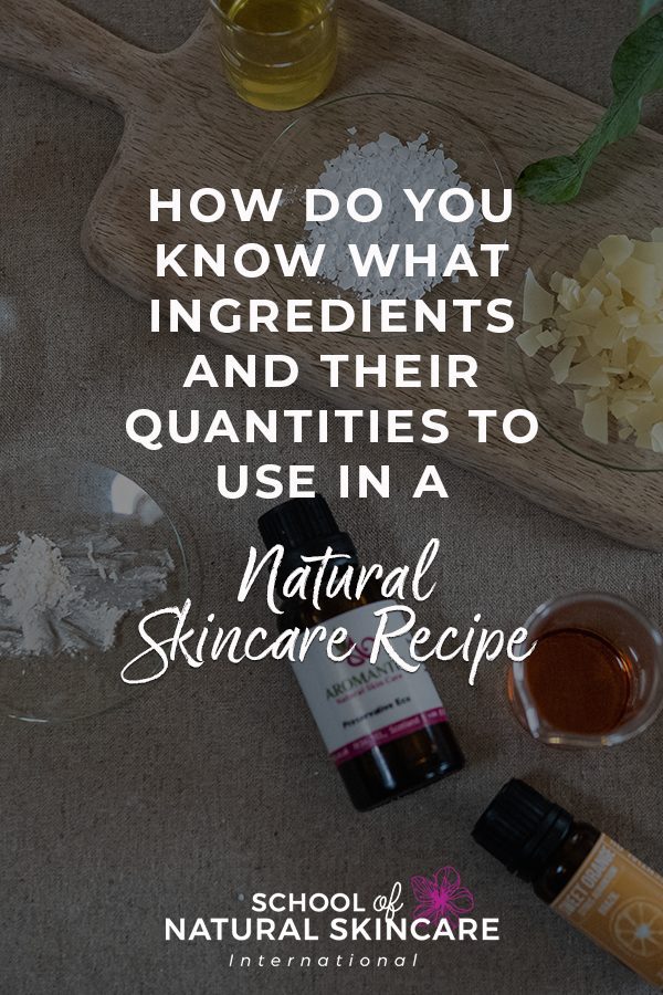 How do You Know What Ingredients and Their Quantities to Use in a Natural Skincare Recipe? Getting started