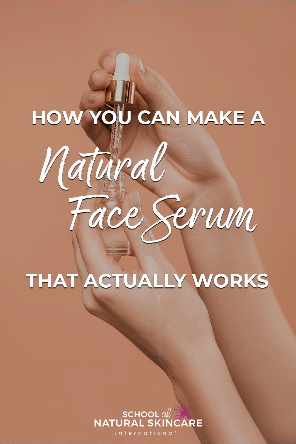 How you can make a natural face serum...that actually works! Skincare Formulation