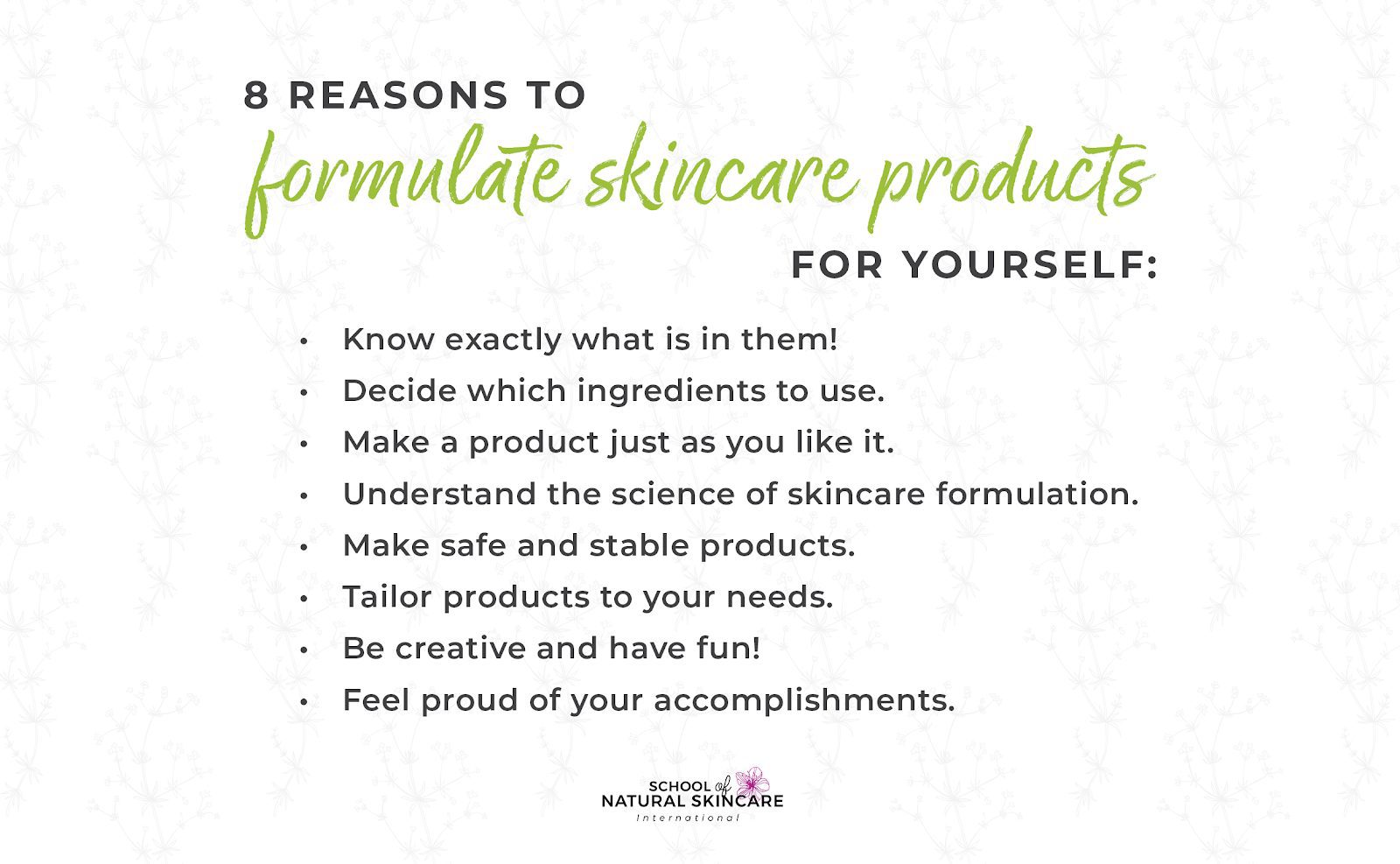 Make Your Own Cosmetics - Our Diploma Course Isn’t Just for Businesses! Skincare Formulation