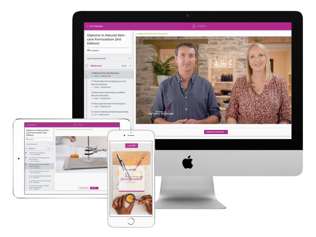 Diploma in Natural Skincare Formulation 