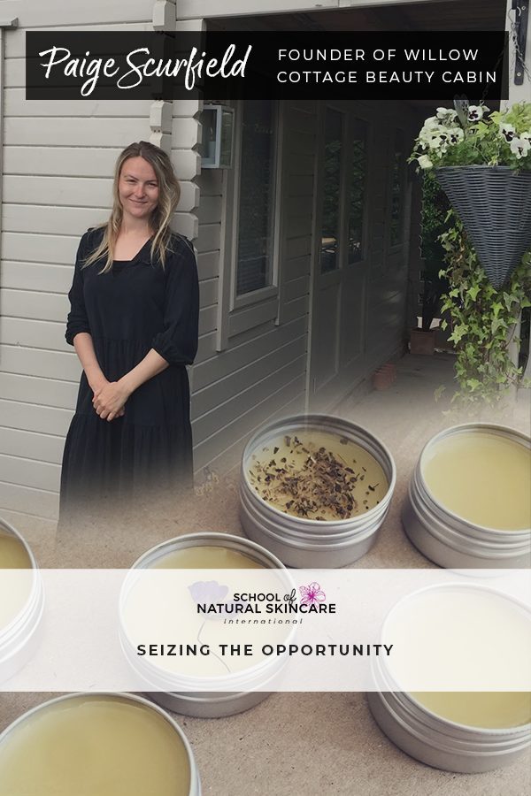 Paige Scurfield: Beauty therapist seizes the opportunity to create a green and eco-friendly salon with natural, non-toxic and cruelty-free skincare products Student success stories