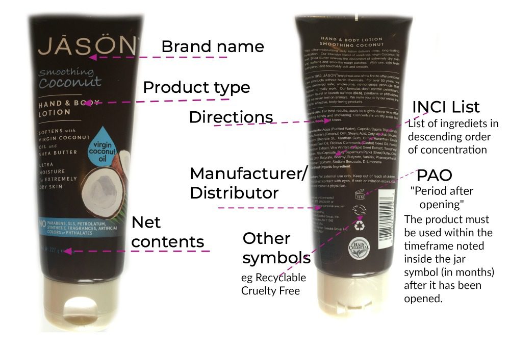 How to read a cosmetic label Getting started